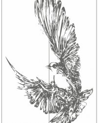 Пескоструйный рисунок Птицы 335